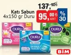 DURU KATI SABUN 4X150 GR DURU KATI SABUN 4X150 GR